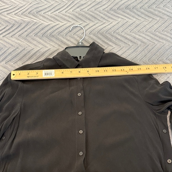 ALLSAINTS Black Anya Long Sleeve Button Down Dress - Picture 16 of 16